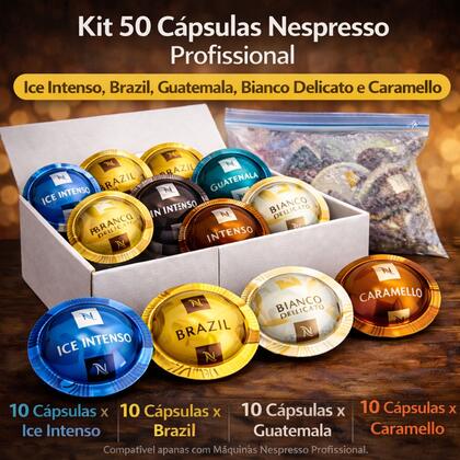 Kit 50 Cápsulas Discovery Experience Nespresso Profissional – Degustação Completa — Capsulas de Café na Da Mata