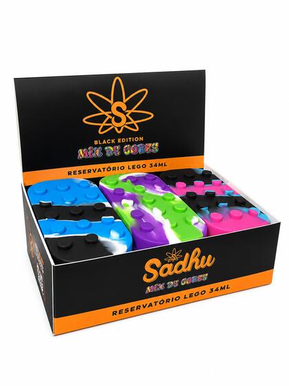 Caixa de Slick Silicone Lego Sadhu 34ml Mix de Cores — Container Slick na Da Mata
