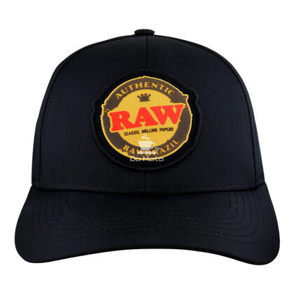 Boné Raw Aba Curvada Preto — Bonés na Da Mata