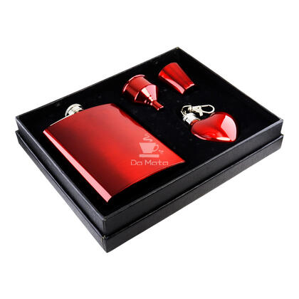 Kit de Cantil Metal Vermelho C/ Acessórios — Cantil na Da Mata