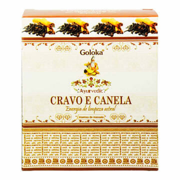 Incenso Indiano Goloka Cascata Cravo e Canela