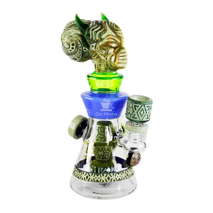 Bong de Vidro Abduzido Gold Maori Médio Doom — Bongs na Da Mata