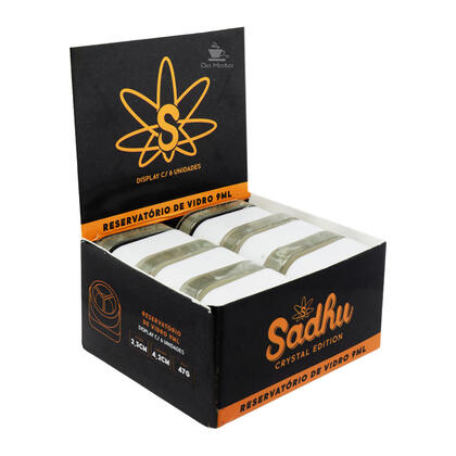 Caixa de Slick Vidro Sadhu 9ml C/ 3 Divisórias — Container Slick na Da Mata