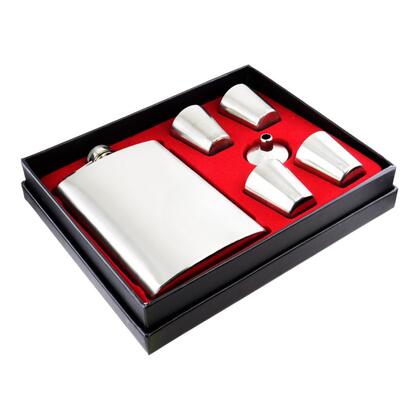 Kit de Cantil de Metal 267ml C/4 copos e Funil — Cantil na Da Mata