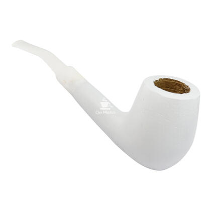 Cachimbo de Madeira Branco Curvo — Cachimbos na Da Mata