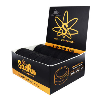 Caixa de Slick Silicone Sadhu 9ml Black — Container Slick na Da Mata
