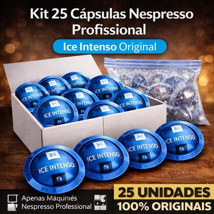 Kit 25 Cápsulas Nespresso Profissional Ice Intenso Original — Capsulas de Café na Da Mata