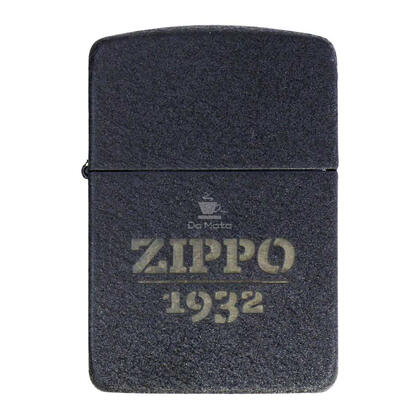 Isqueiro Zippo Black Crackle Design 46567 — Isqueiros na Da Mata