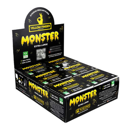 Caixa de Piteira Yellow Finger Monster — Para Bolar na Da Mata