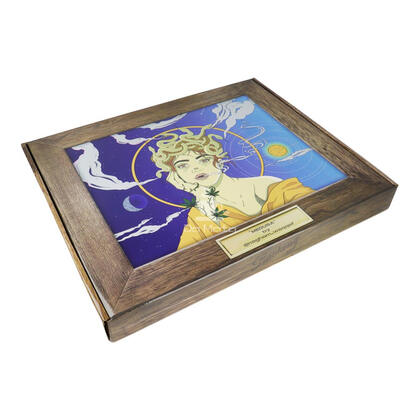 Caixa de Bandeja Metal Smoking XL Medusa — Bandejas na Da Mata
