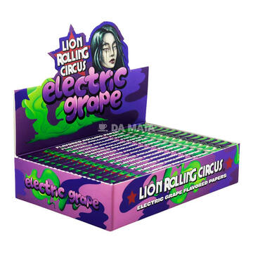Caixa de Seda Lion Rolling Circus Brasil Edition Sabor Grape King Size
