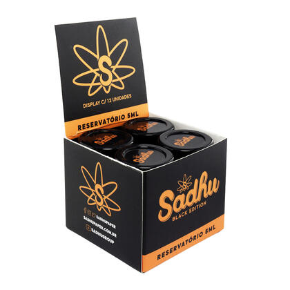 Caixa de Slick Silicone Sadhu 5ml Black Edition — Container Slick na Da Mata