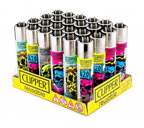 Caixa de Isqueiro Clipper Living Skulls 2A – Da Mata