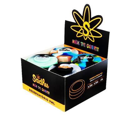 Caixa de Slick Silicone Sadhu Mix de Cores 9ml — Container Slick na Da Mata