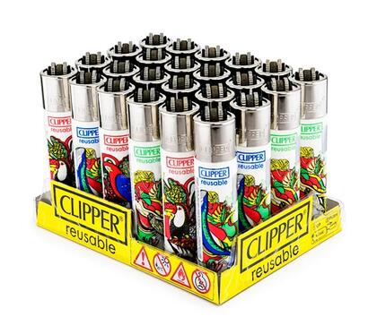 Caixa de Isqueiro Clipper Tropical Party 2 — Isqueiro Clipper na Da Mata