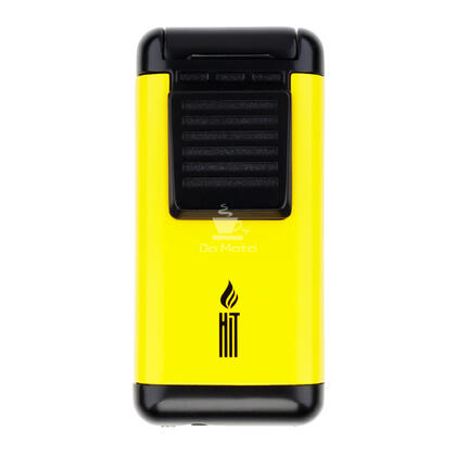 Maçarico Premium de Metal Hit Triple Flame Yellow — Isqueiro maçarico na Da Mata