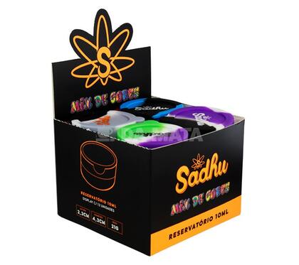 Caixa de Slick de Silicone Sadhu 10ml C/2 Divisórias — Container Slick na Da Mata